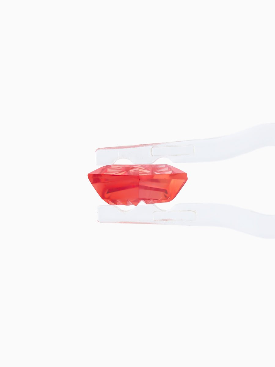 2.95CT Designer - Cut Sunset Red Lab - Grown Sapphire Kite SKU DSAL - KITE - 04 - HIDDENSPACE