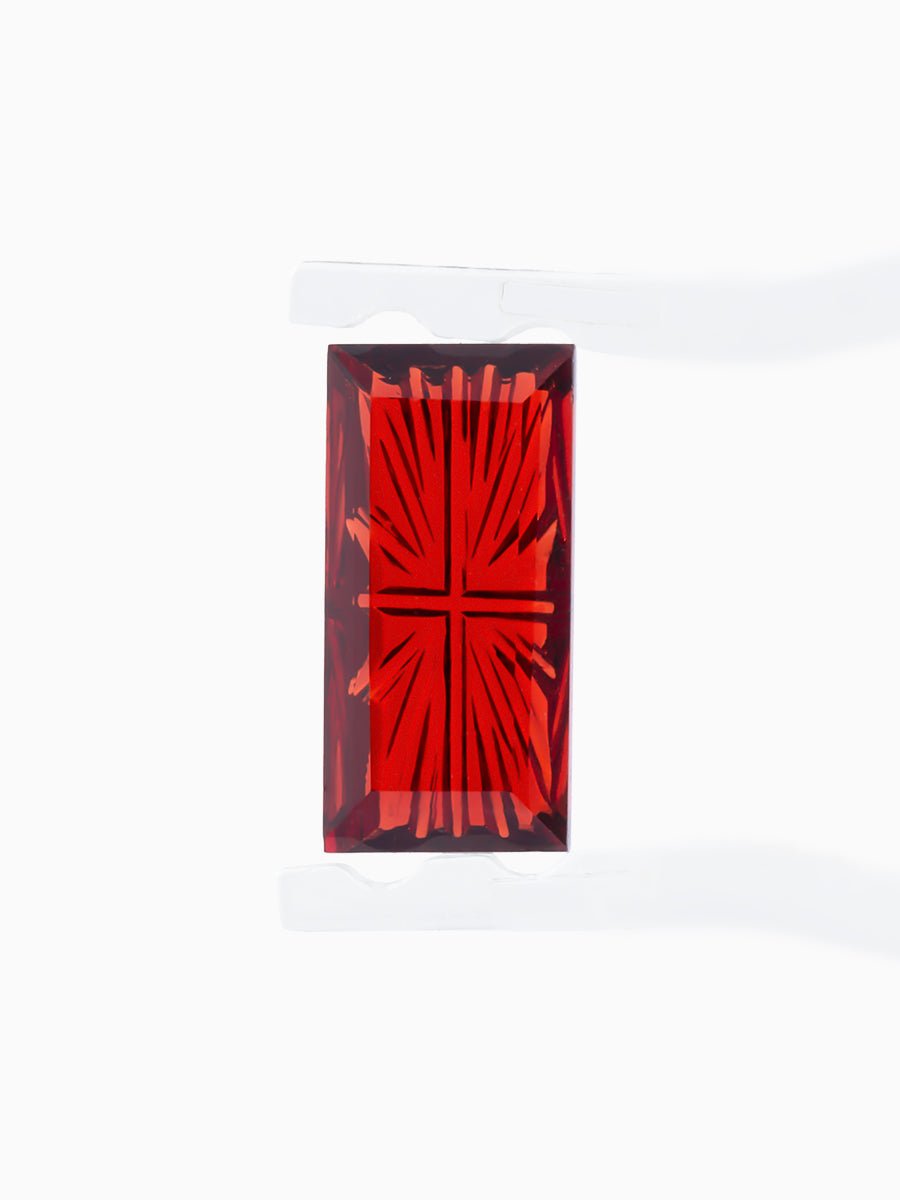 2.97 CT Designer - Cut Red Garnet Baguette Inventory SKU DGNBAG - 01 - HIDDENSPACE