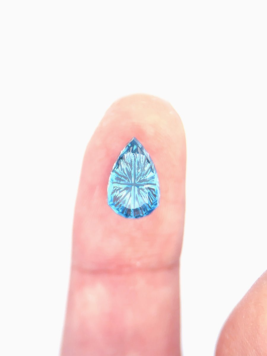 2.99 CT Designer - Cut Sky Blue Topaz Pear Inventory SKU DTPPEAR - 01 - HIDDENSPACE