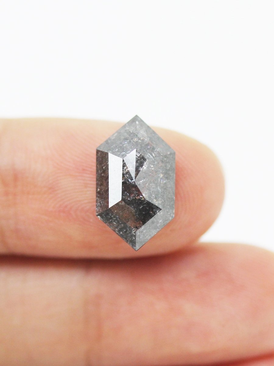 4.13CT Salt and Pepper Hexagon Inventory SKU SPHEX-72