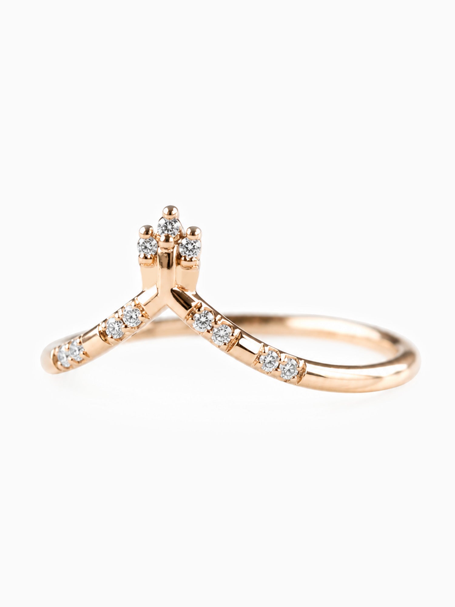 Diamond band fine jewelry Unique architectural wedding band