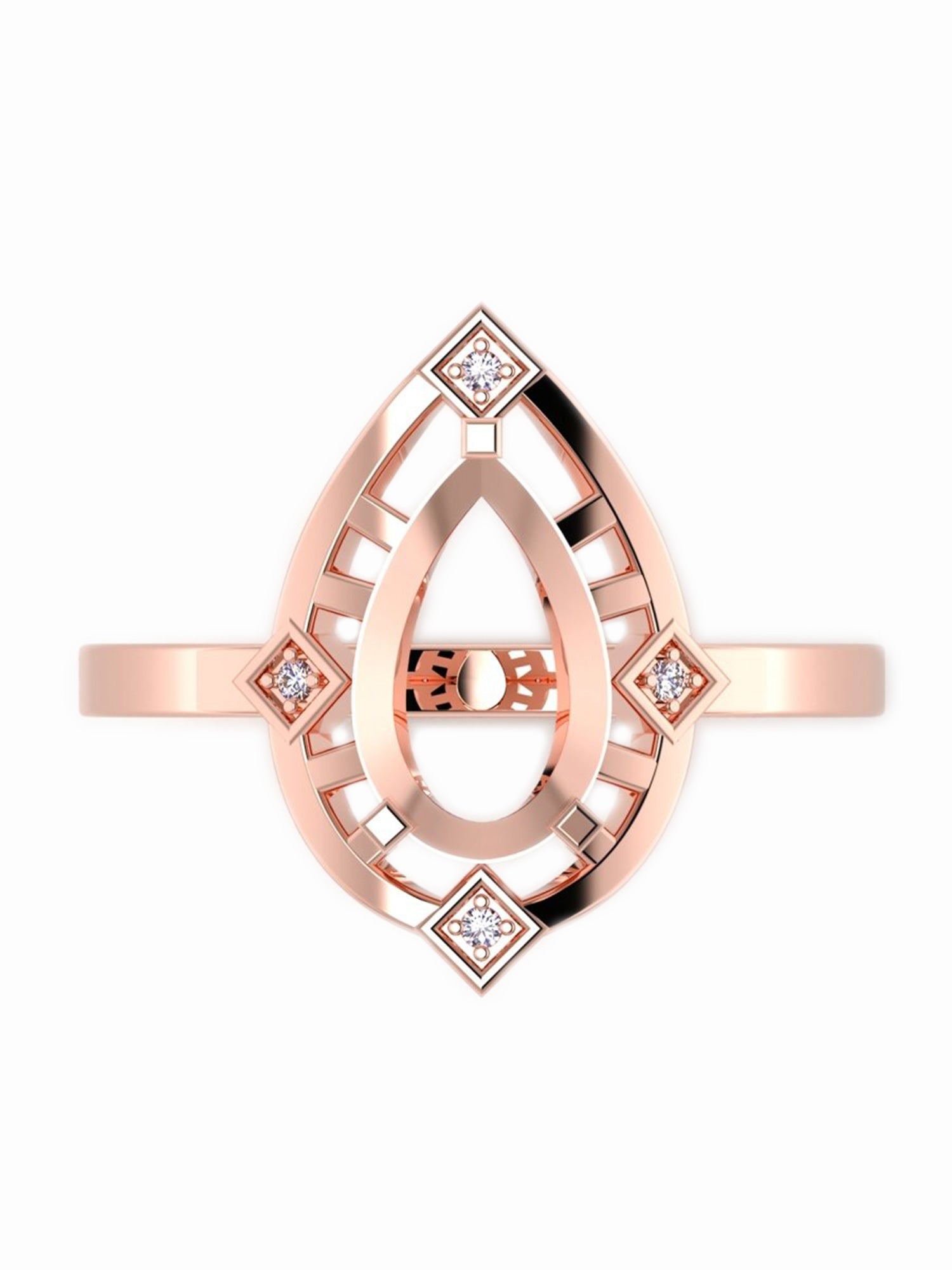Pear diamond ring statement ring wedding ring fine jewelry diamond 