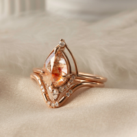 [Ready-to-Ship] Eliana Ring & Band (Rose Salt And Pepper)