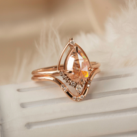 [Ready-to-Ship] Eliana Ring & Band (Rose Salt And Pepper)