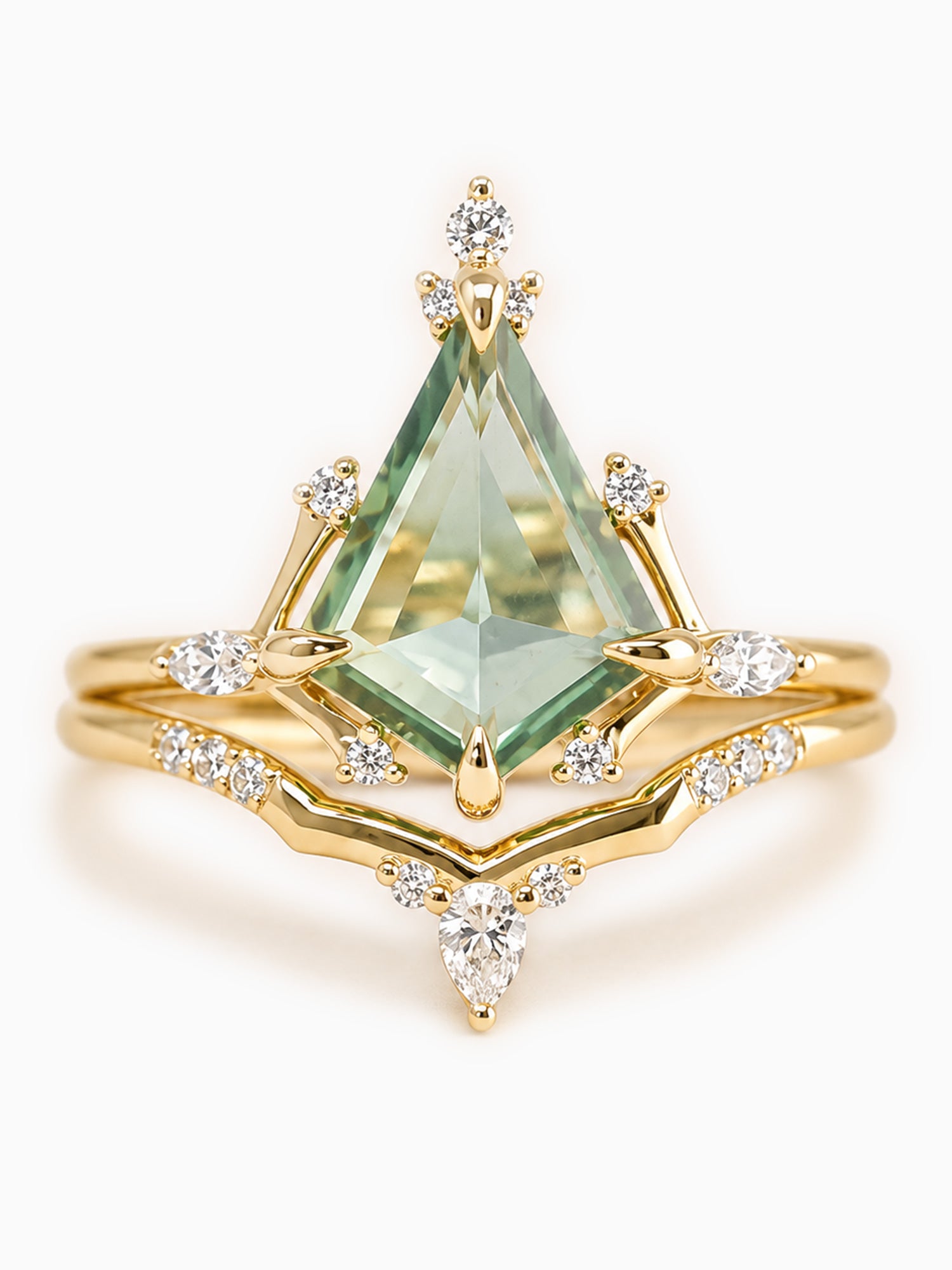 Kite engagement ring proposal ring matching band fine jewelry diamond rings