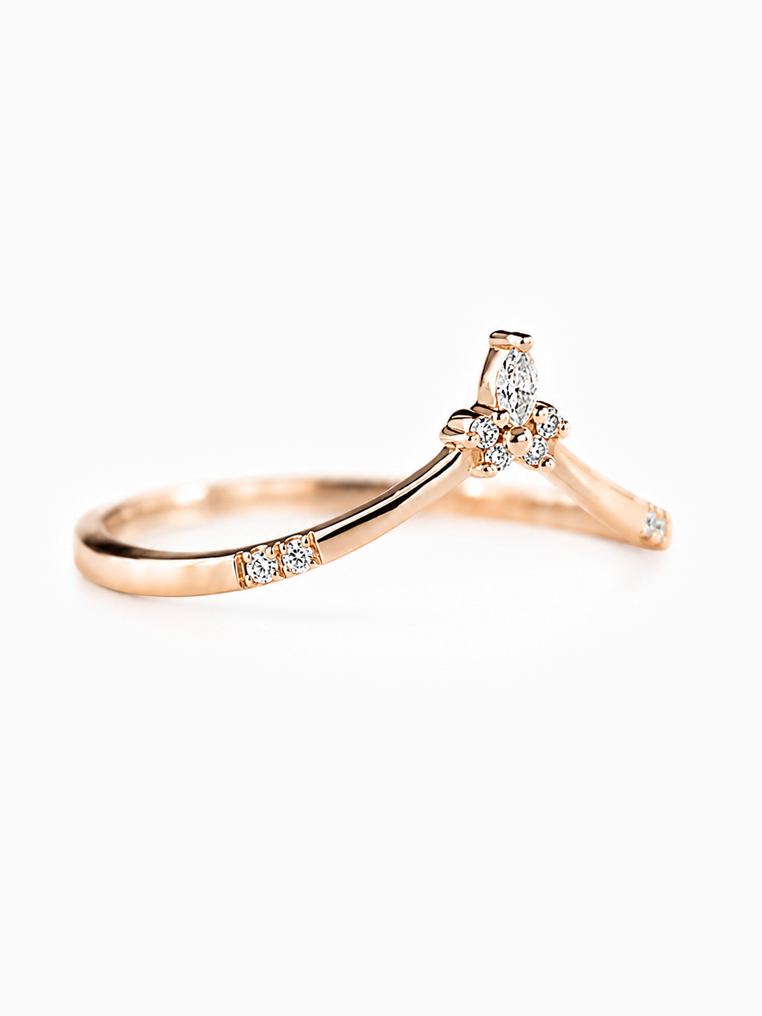 Diamond wedding band stacking ring fine jewelry modern minimalism jewelry 