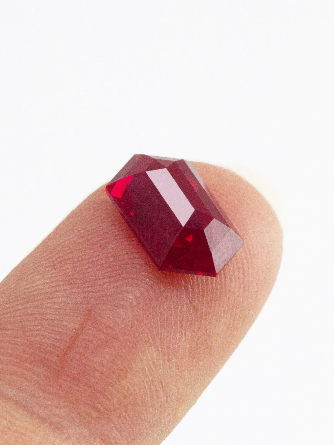 2.5CT Ruby Hexagon Inventory SKU RBHEX-01