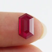 2.5CT Ruby Hexagon Inventory SKU RBHEX-01