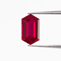 2.5CT Ruby Hexagon Inventory SKU RBHEX-01