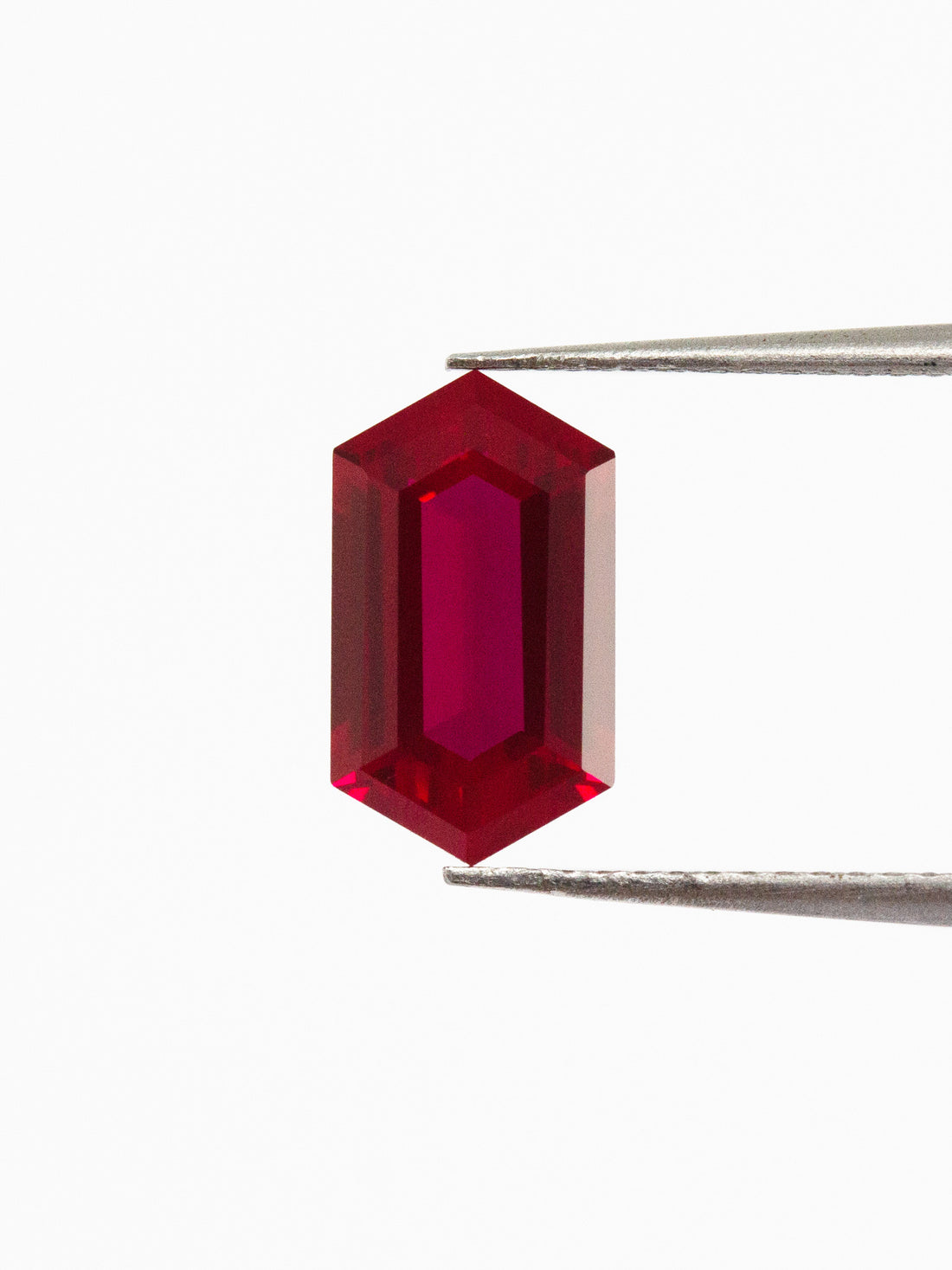 2.5CT Ruby Hexagon Inventory SKU RBHEX-02