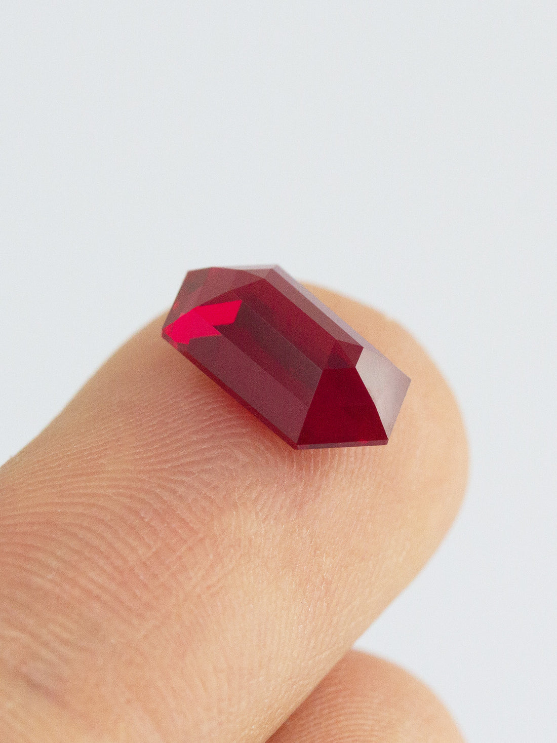 2.5CT Ruby Hexagon Inventory SKU RBHEX-02