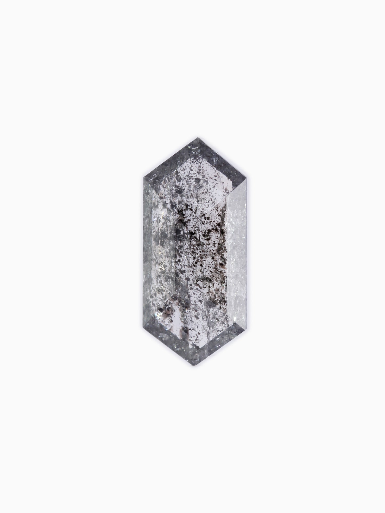 2.07CT Salt and Pepper Hexagon Inventory SKU SPHEXN-15