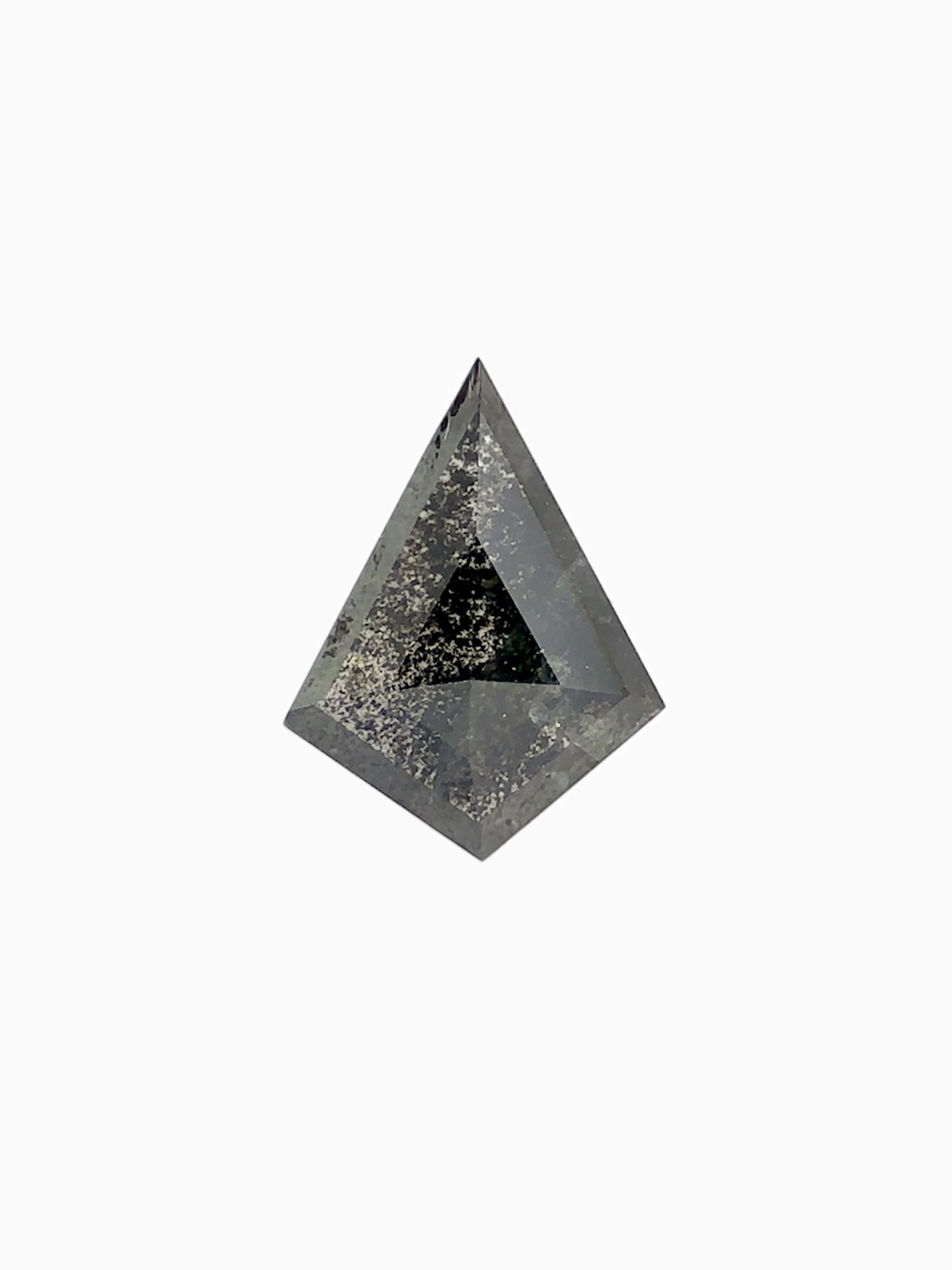 salt and pepper kite diamond loose gemstone