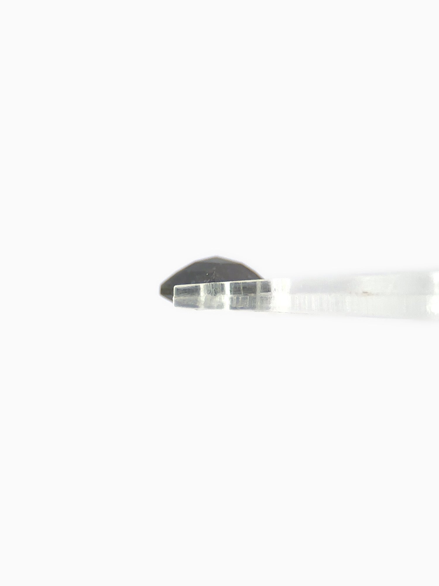 rose cut salt and pepper diamond loose gemstone