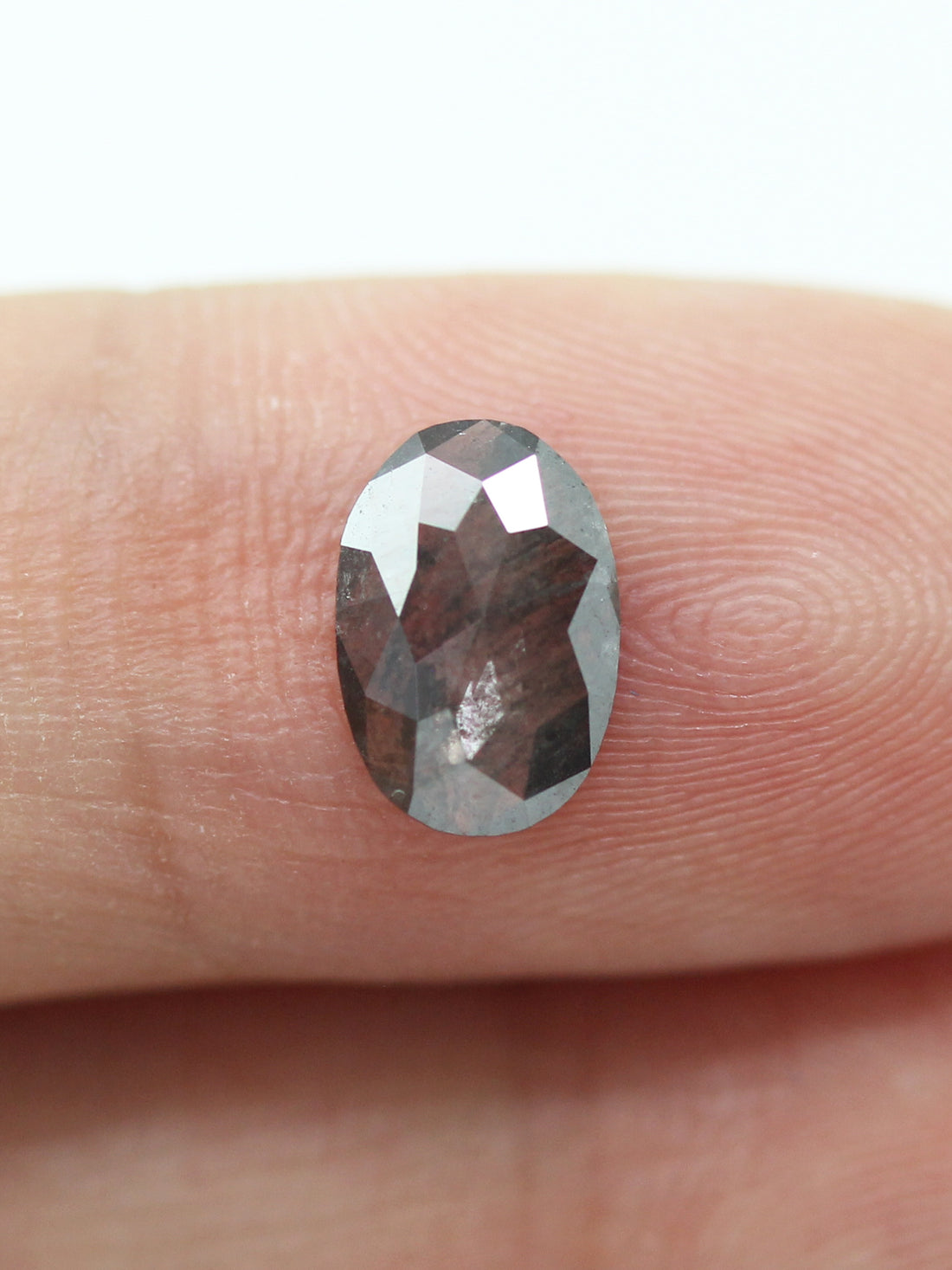 0.80CT Salt and Pepper Oval Inventory SKU SPOVAL-05