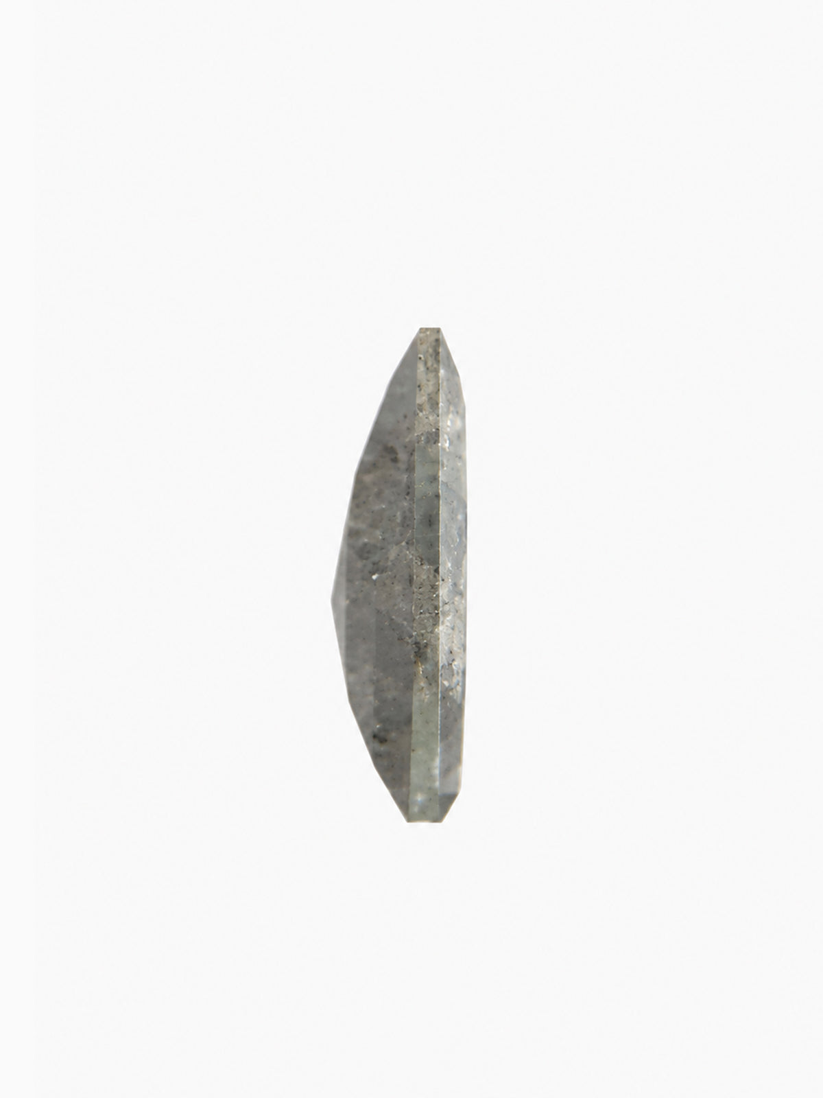 salt and pepper kite diamond natural one of a kind loose gemstone 1.67ct side view