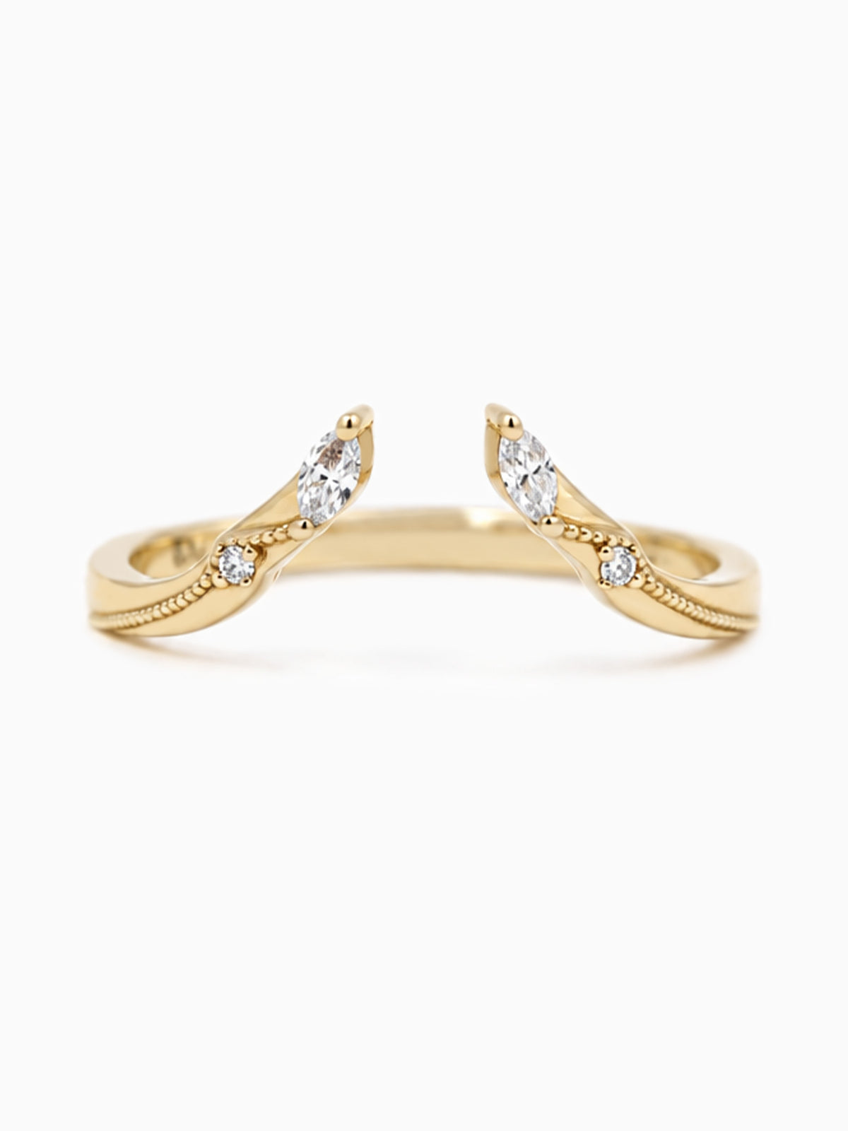 Unique Modern art deco fine jewelry wedding band stacking rings layered band diamond ring 