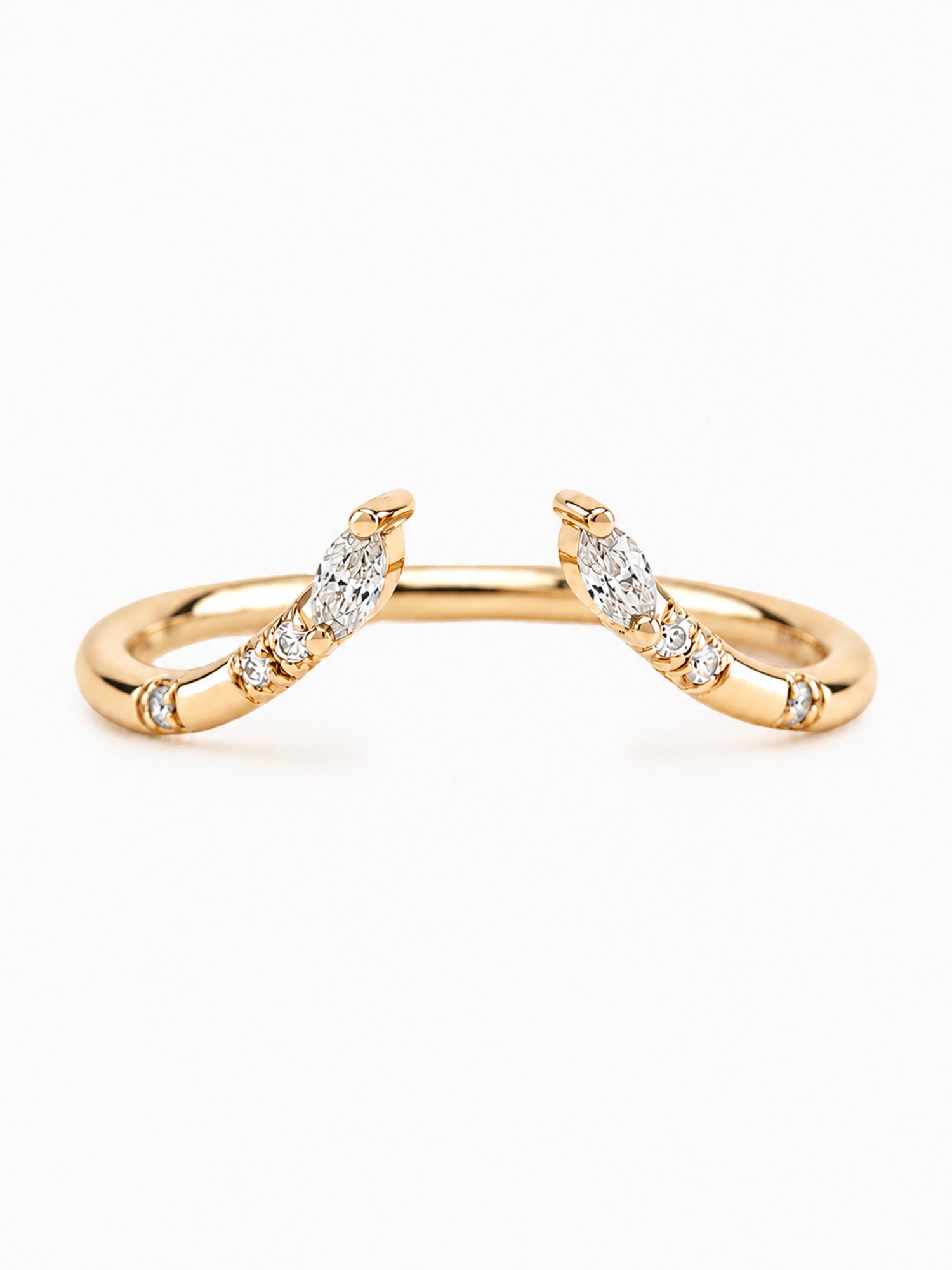 Diamond open band fine jewelry marquise diamond unique fine jewelry