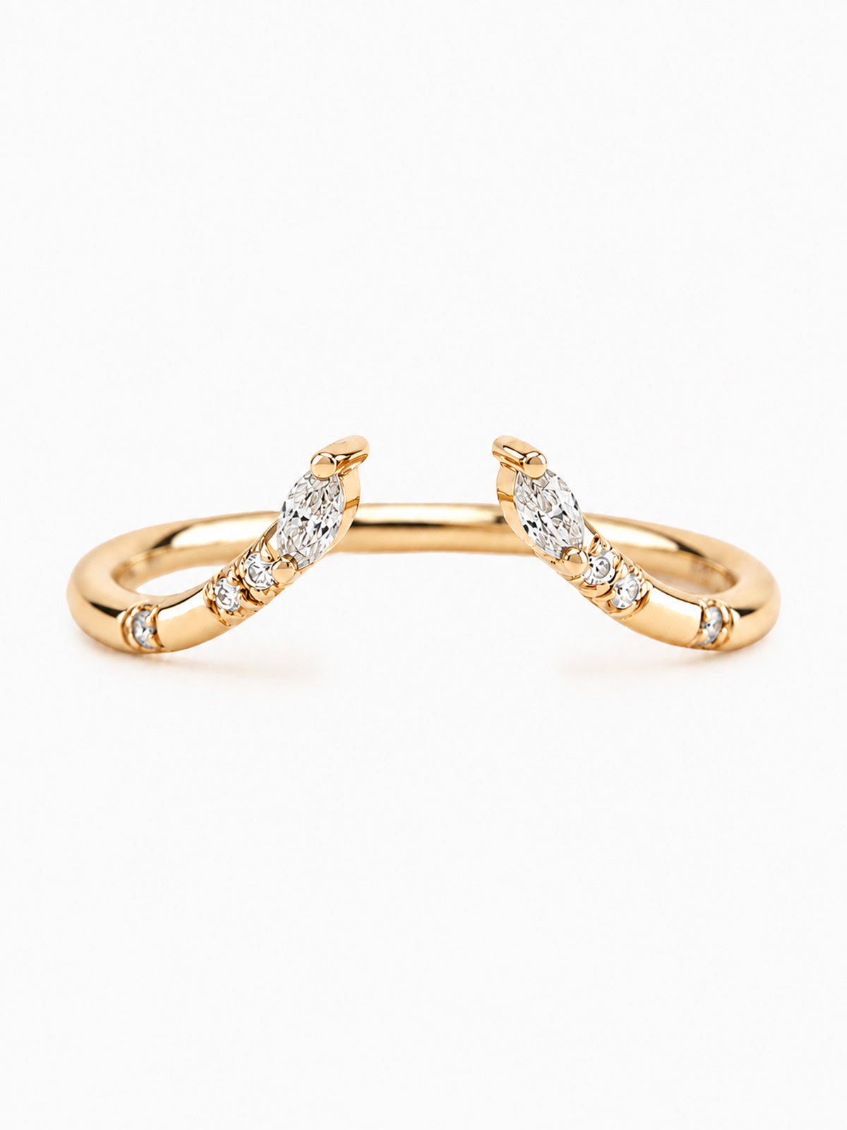 Diamond open band fine jewelry marquise diamond unique fine jewelry
