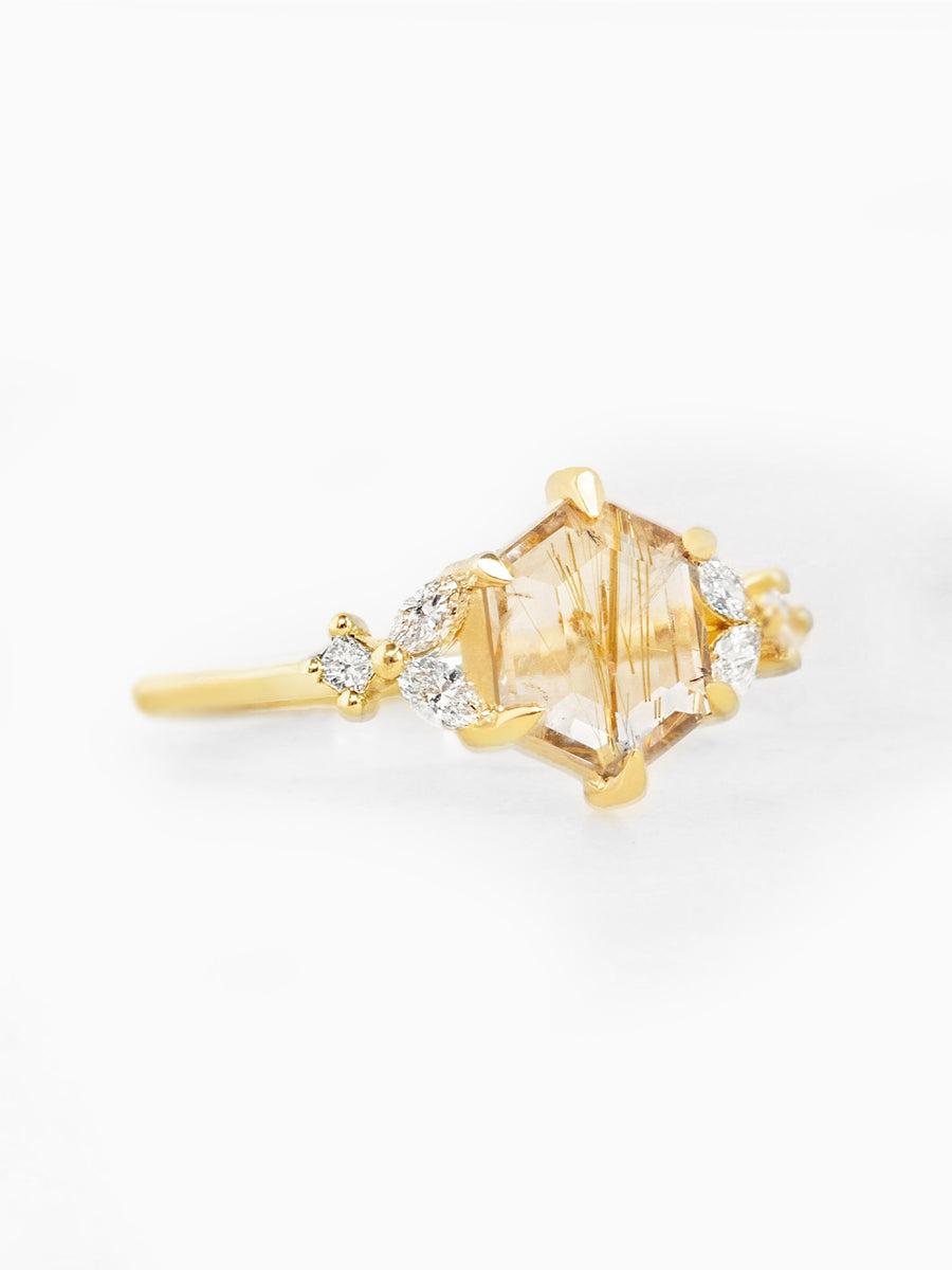 Amelia Ring (Rutilated Quartz)