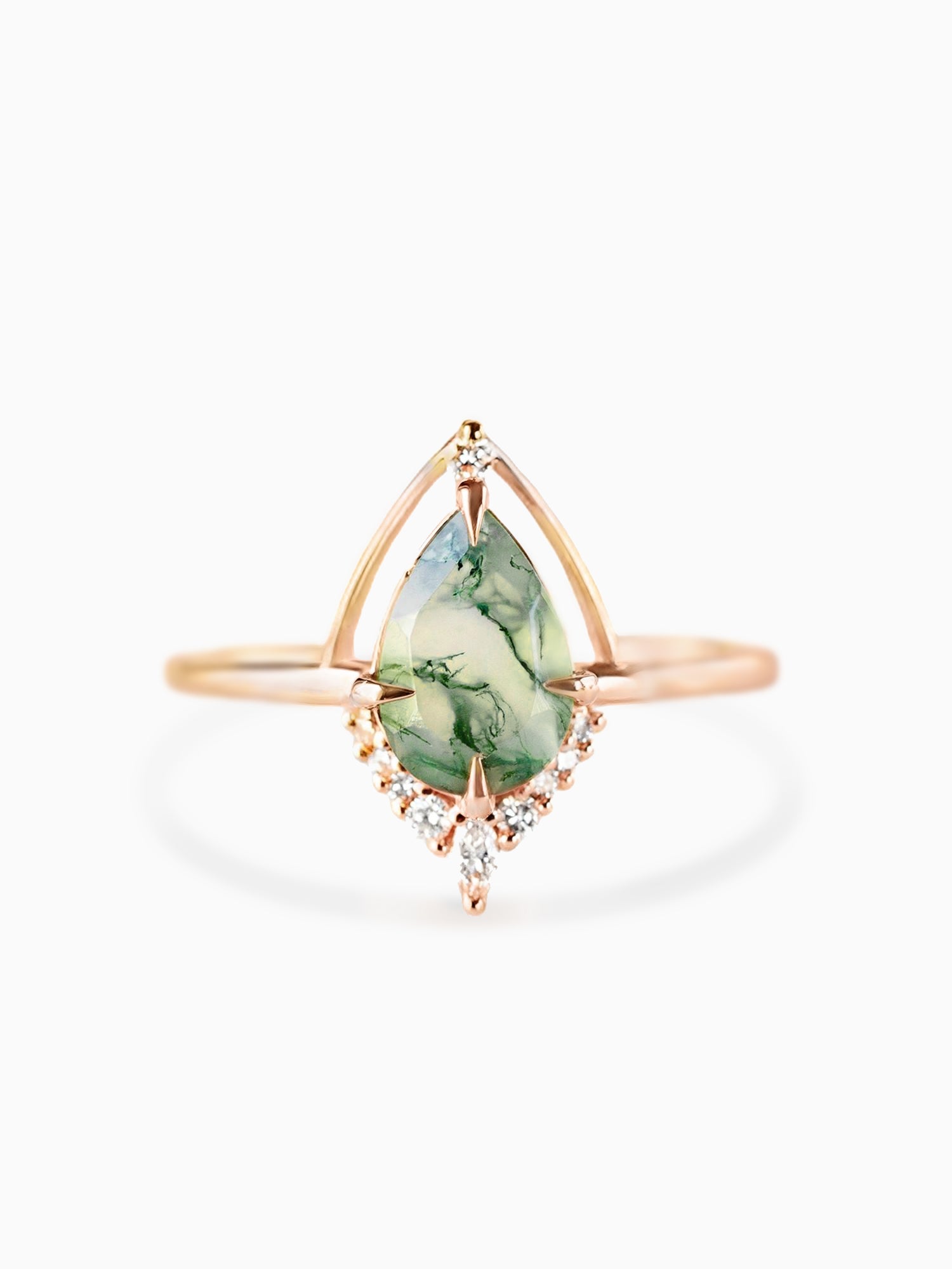 Eliana Ring (Moss Agate)