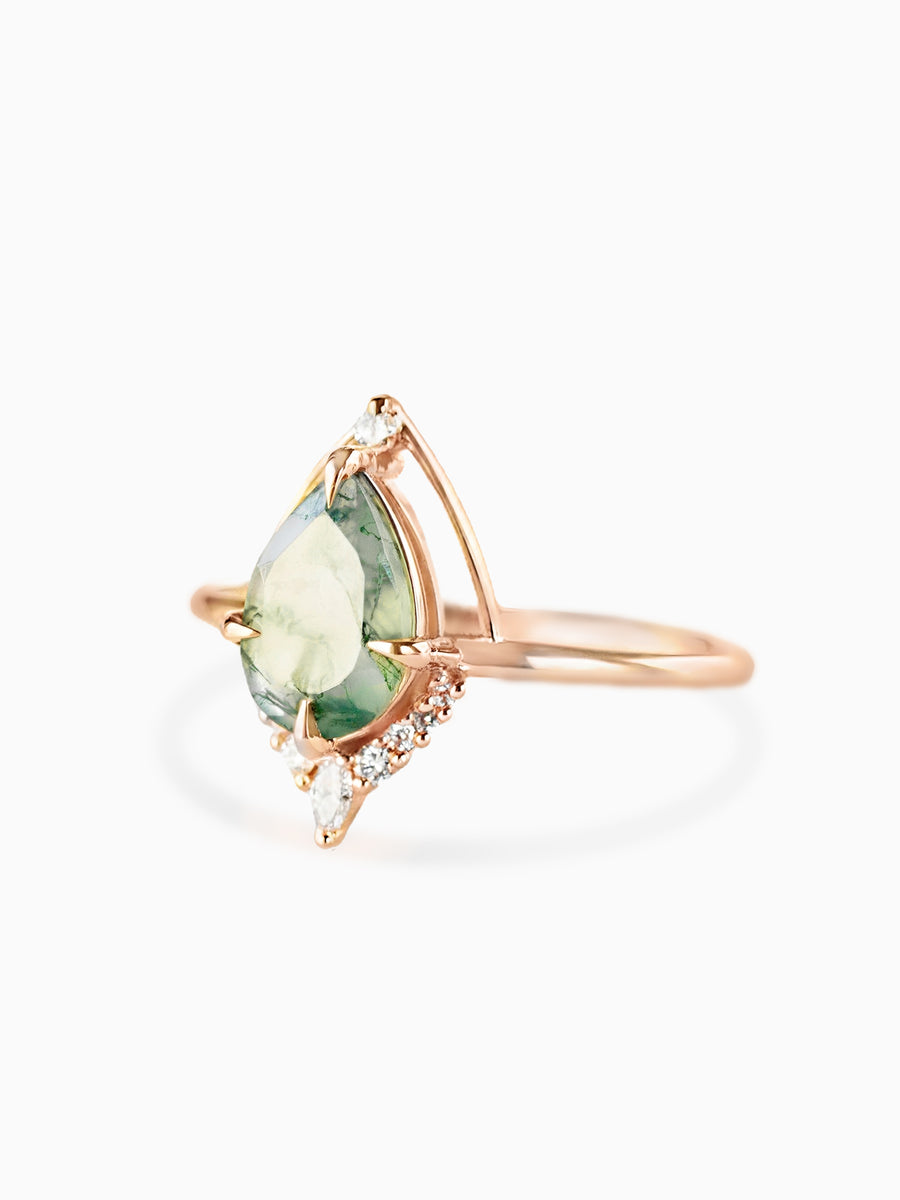 Eliana Ring (Moss Agate)