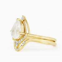 [Ready-to-Ship] Eliana Ring & Band (Moonstone)