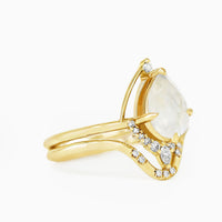 [Ready-to-Ship] Eliana Ring & Band (Moonstone)