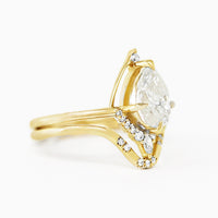 [Ready-to-Ship] Eliana Ring & Band (Moissanite)