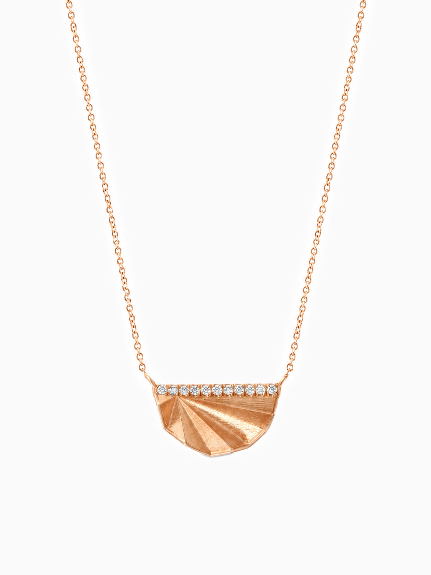 Unique architectural necklace diamond dainty 