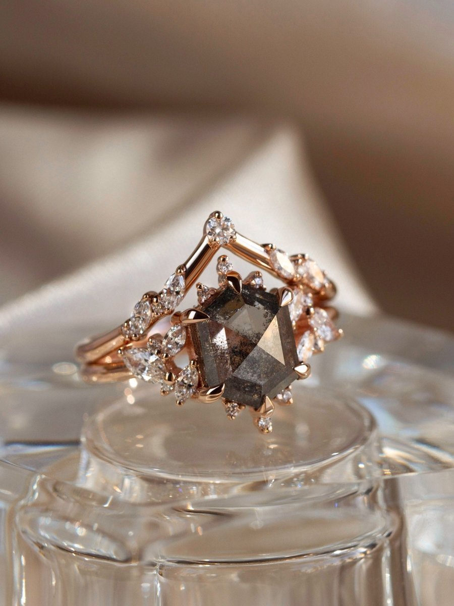Gabriella Ring Set (Ring & Band) - HIDDENSPACE