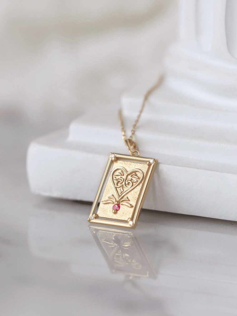 [Gilded Deck] Ace of Hearts Charm - HIDDENSPACE