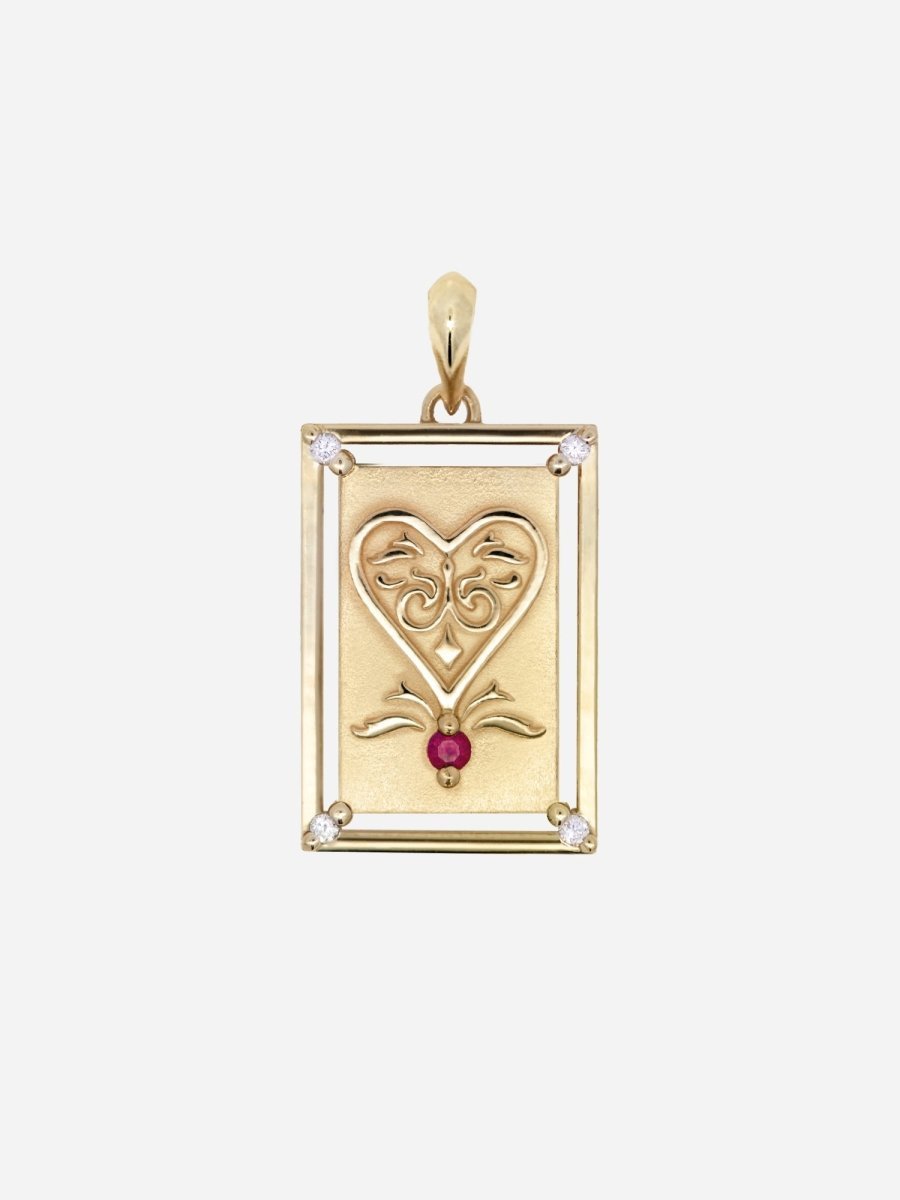 [Gilded Deck] Ace of Hearts Charm - HIDDENSPACE