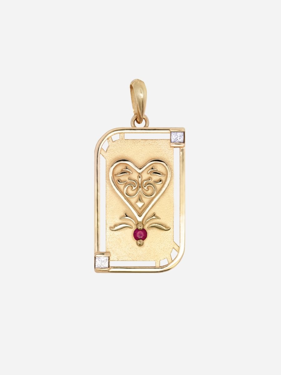 [Gilded Deck] Ace of Hearts Charm