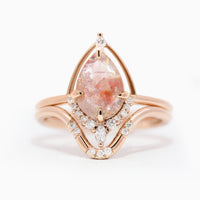 [Ready-to-Ship] Eliana Ring & Band (Rose Salt And Pepper)