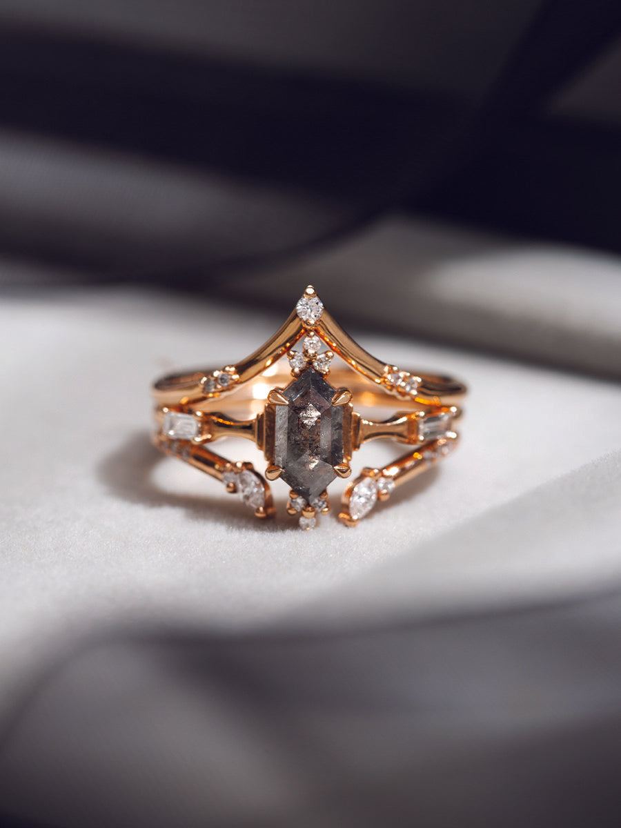 Diamond Doric Column Ring