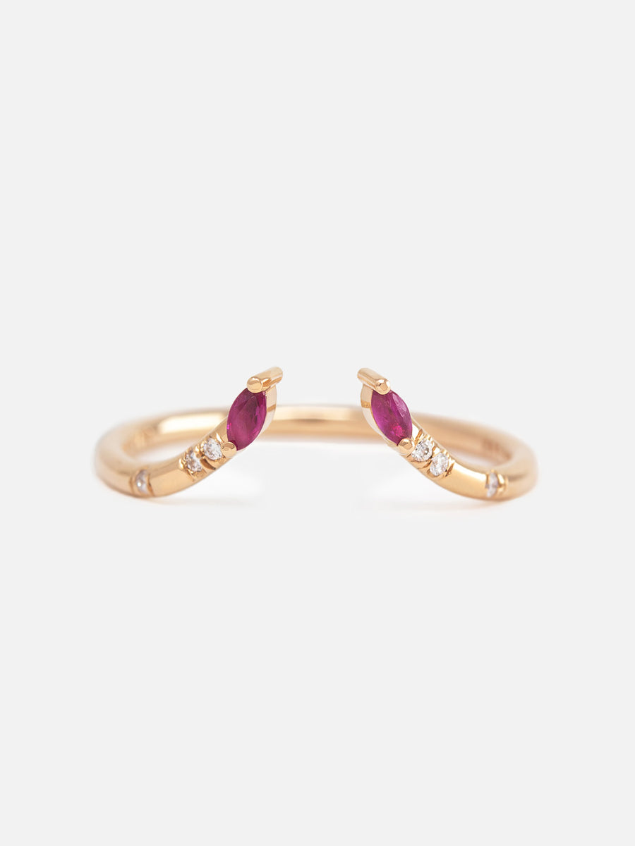 Marquise Open Band (Ruby)