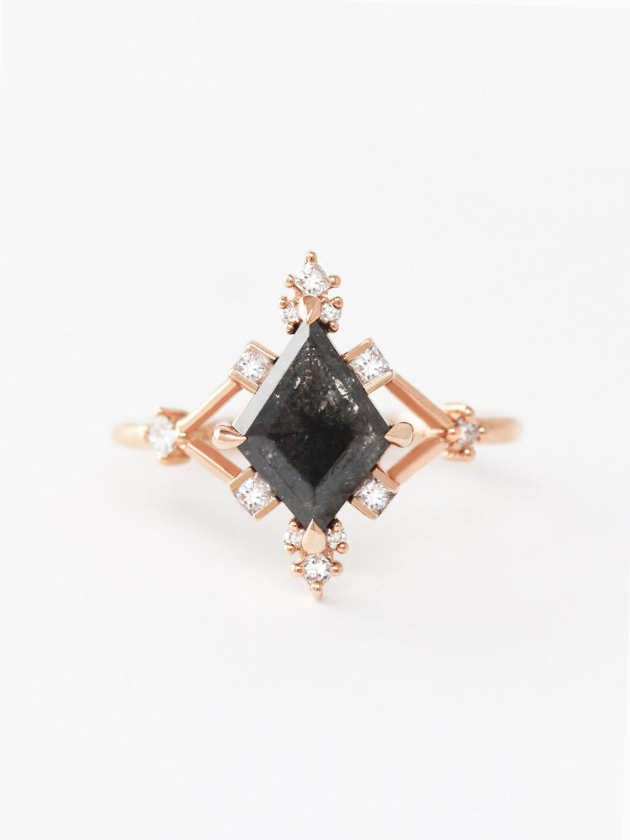 hiddenspace jewelry fine jewelry los angeles art deco design architectural fine jewelry wedding band stacking rings stackable band 14k gold ring diamond ring unique fine jewelry GRETA DESIGN