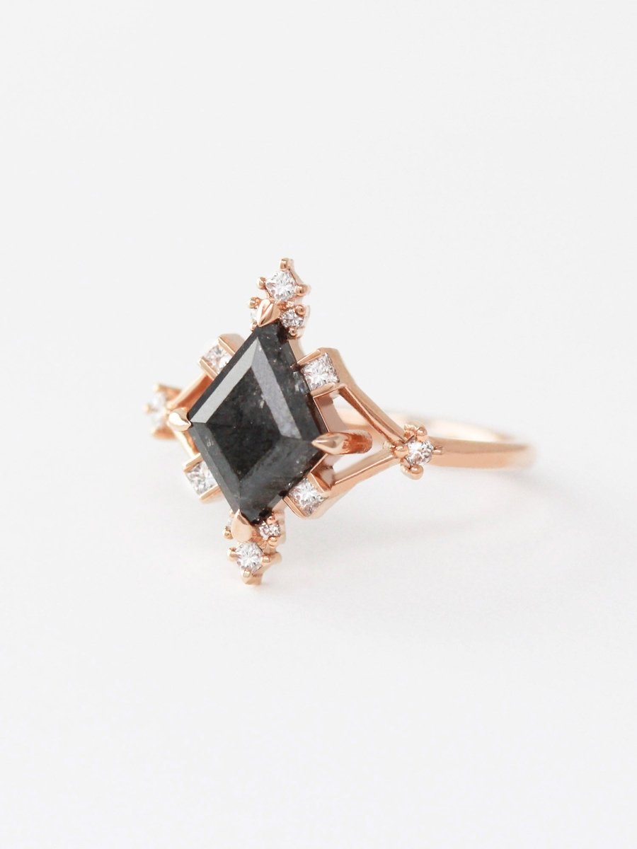 hiddenspace jewelry fine jewelry los angeles art deco design architectural fine jewelry wedding band stacking rings stackable band 14k gold ring diamond ring unique fine jewelry GRETA DESIGN