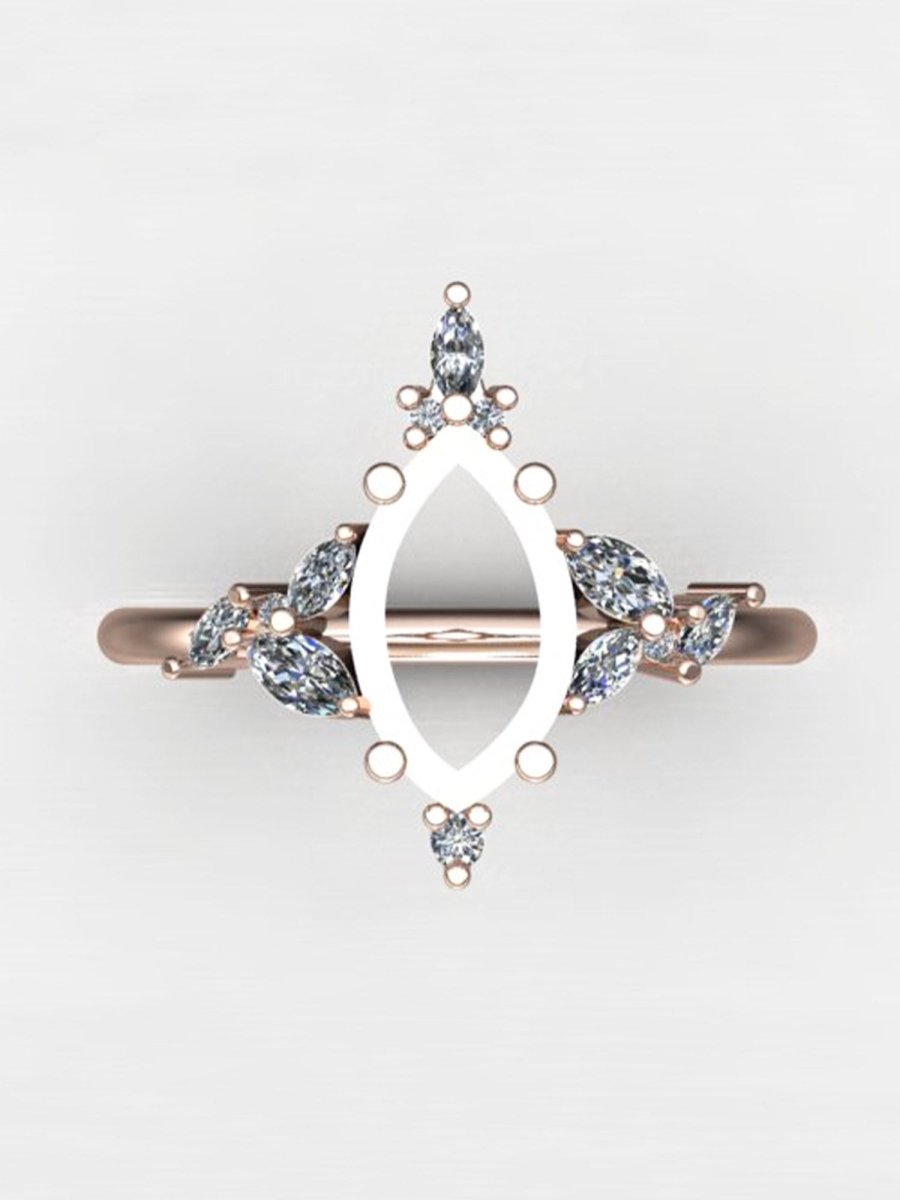 hiddenspace jewelry unique engagement ring architectural design fine jewelry art deco inspire unique engagement ring vintage jewelry bridal ring one-of-a-kind engagement ring alternative jewelry ORABELLE DESIGN