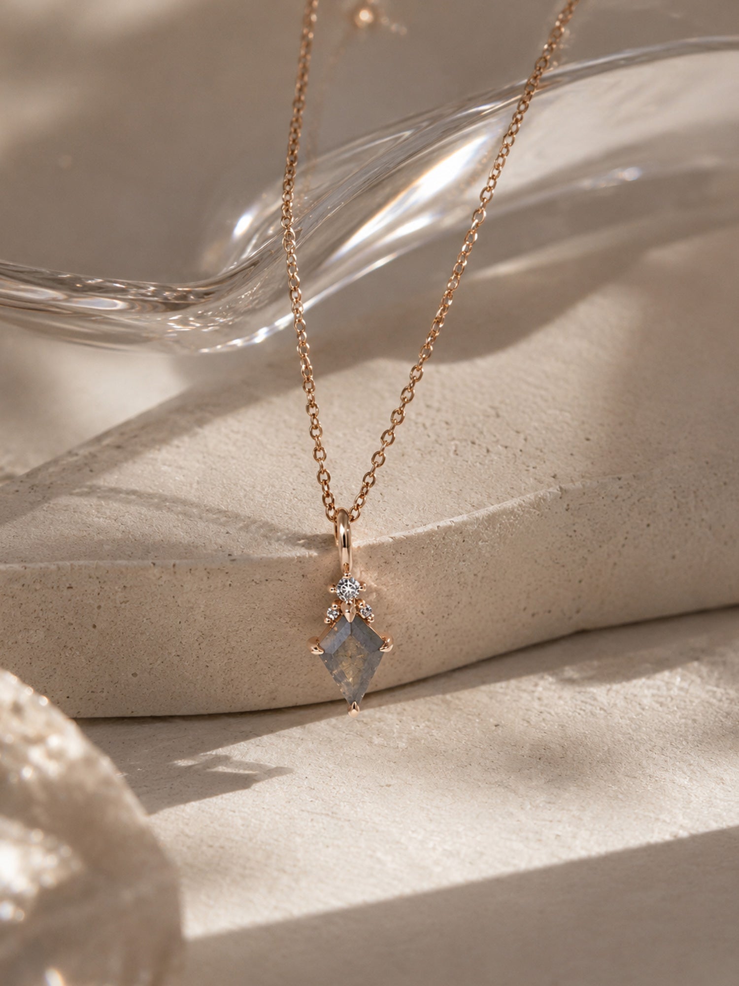 Kite salt and pepper diamond necklace fine jewelry diamond dainty 