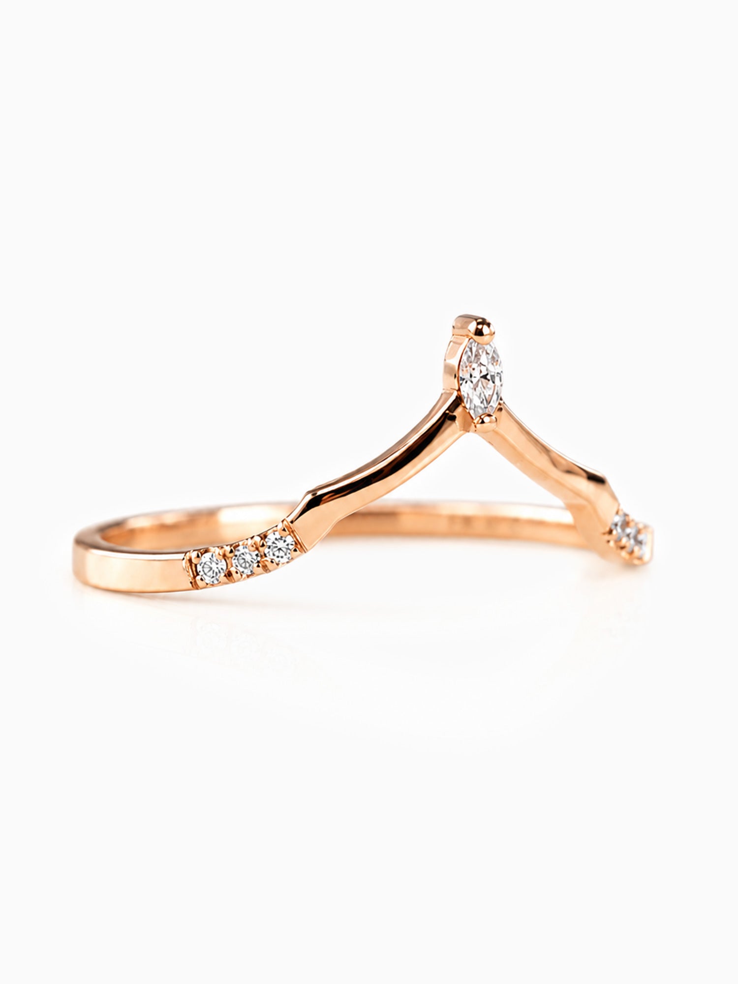 14K Rose gold matching band fine jewelry wedding ring