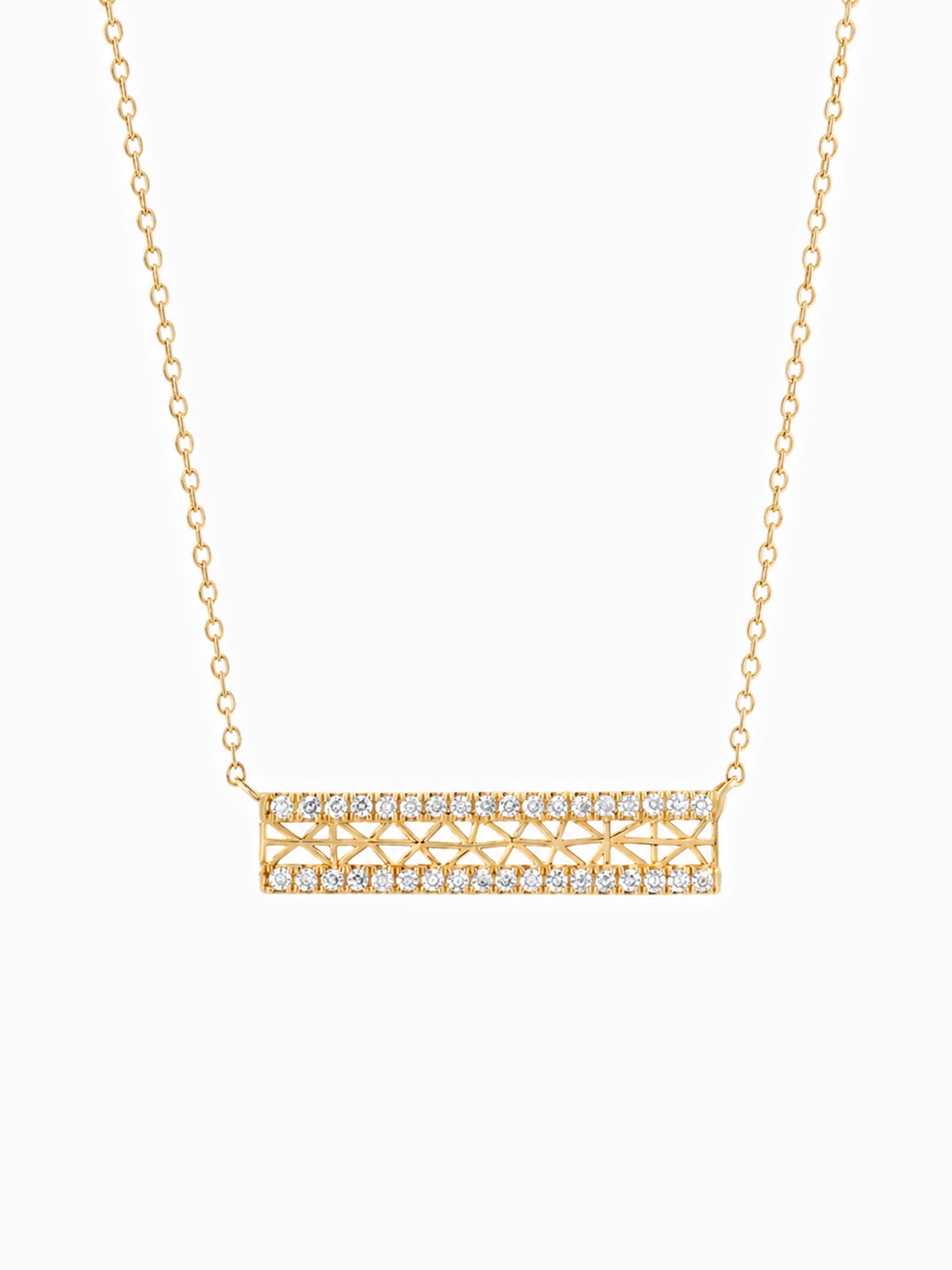 Diamond pave fine jewelry 14k yellow gold daily jewelry