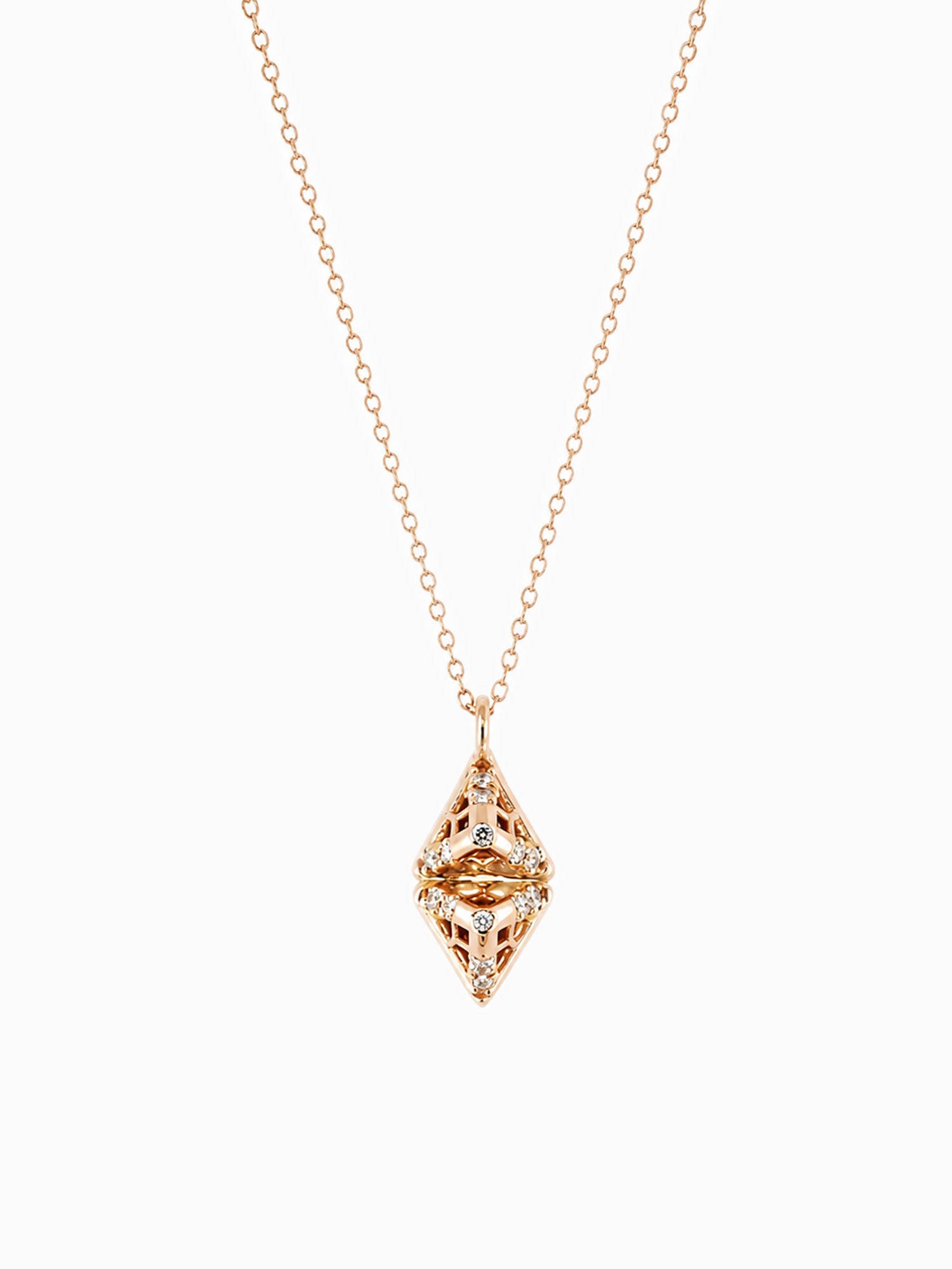 Louvre mini necklace fine jewelry diamond dainty daily necklace