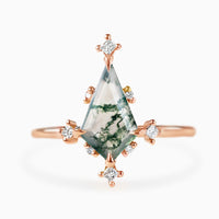 Maeve Ring (Moss Agate)