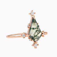 Maeve Ring (Moss Agate)