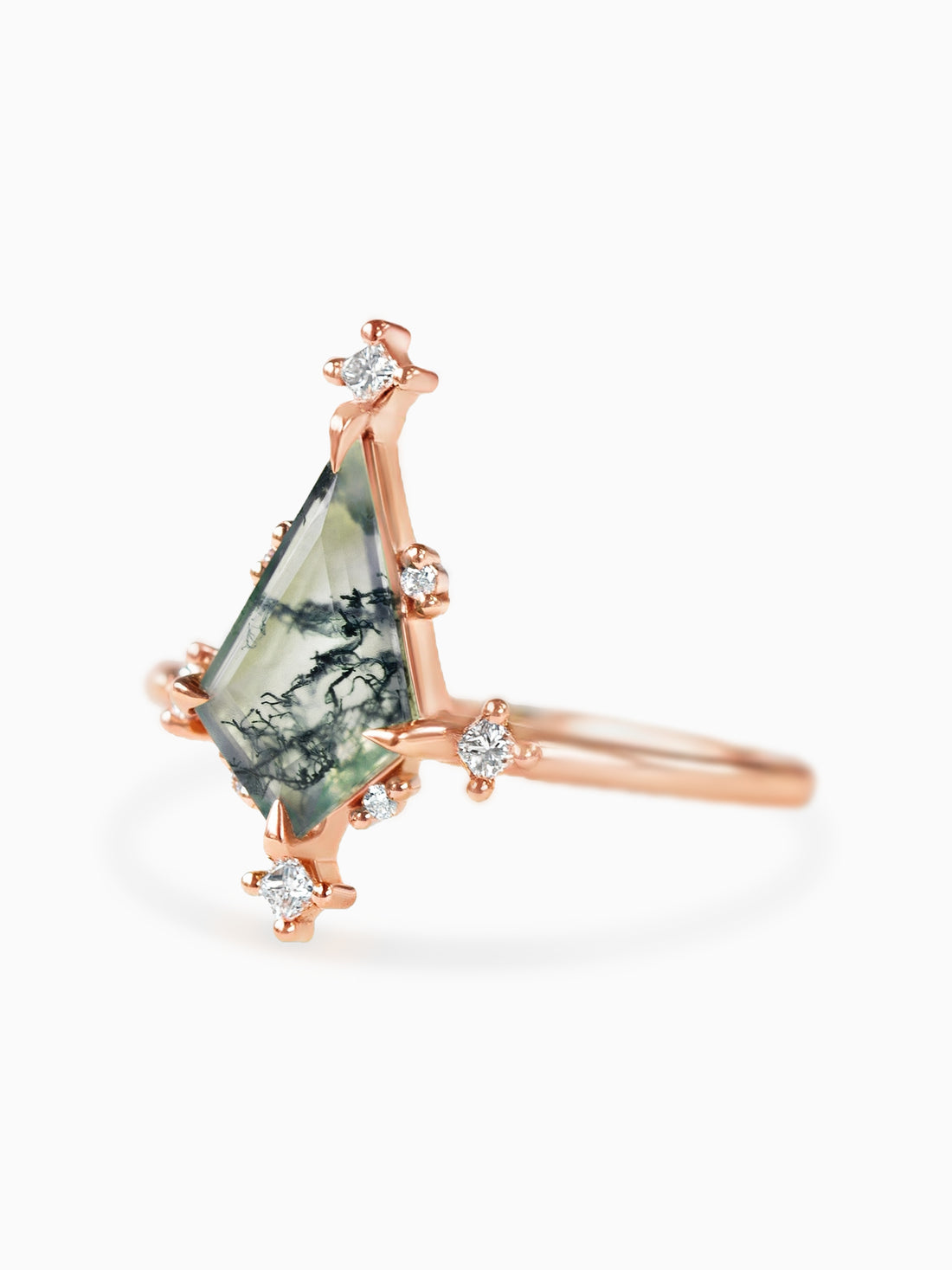 Maeve Ring (Moss Agate)