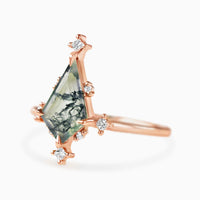 Maeve Ring (Moss Agate)