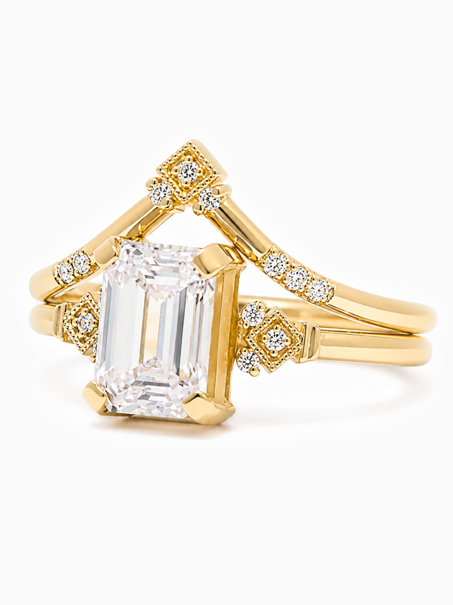 Mia Ring Set (Ring & Band) - HIDDENSPACE