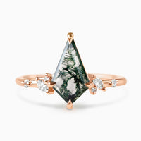 Mikaela Ring (Moss Agate)